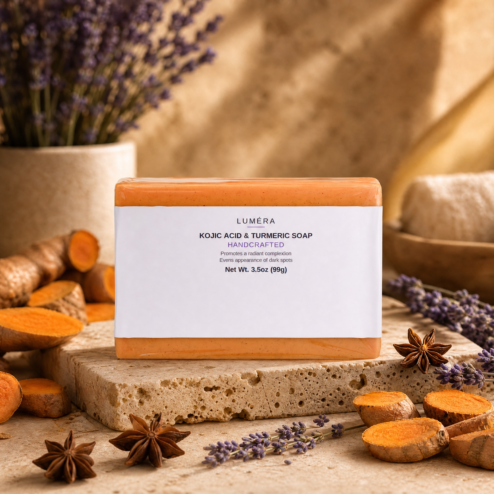 Kojic Acid & Turmeric Soap